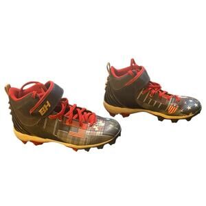 Under Armour Red and Gray Sneakers with Unique USA Pattern